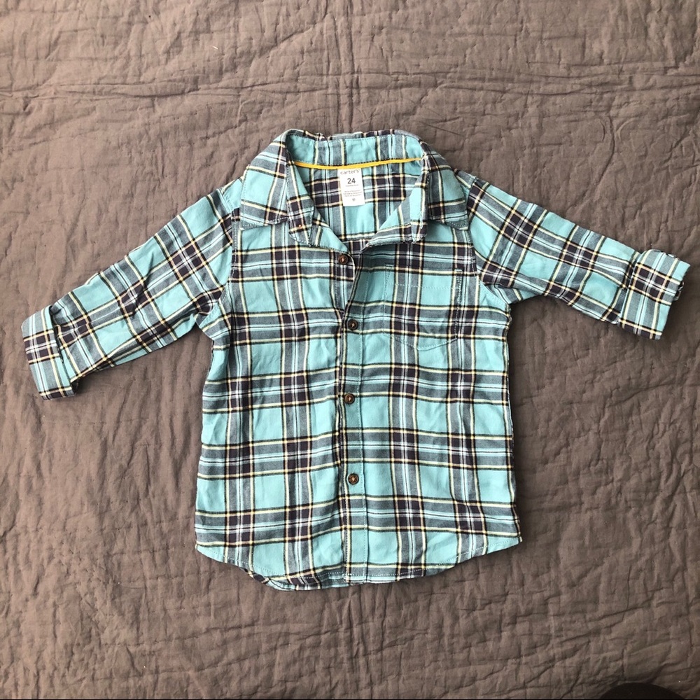 Carter’s plaid button down size 24mo